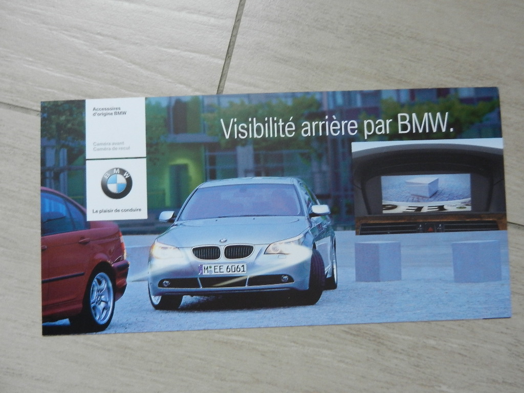Catalogue BMW Accessoires Caméra avant / caméra de recul 2004