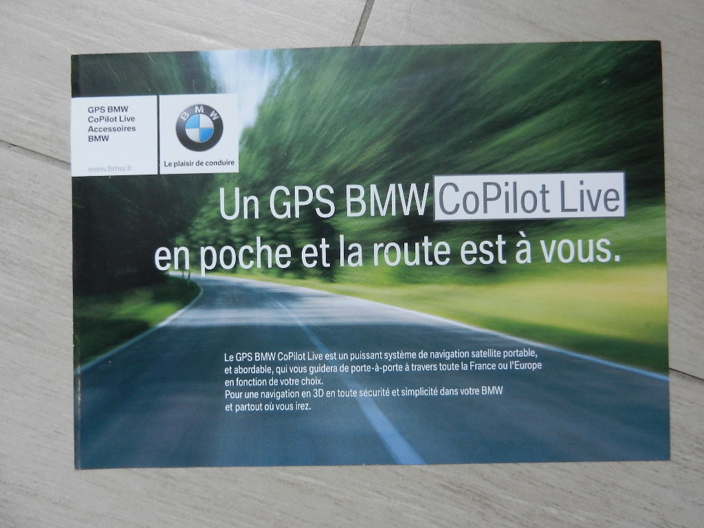 Catalogue BMW Accessoires GPS CoPilot Live 2004