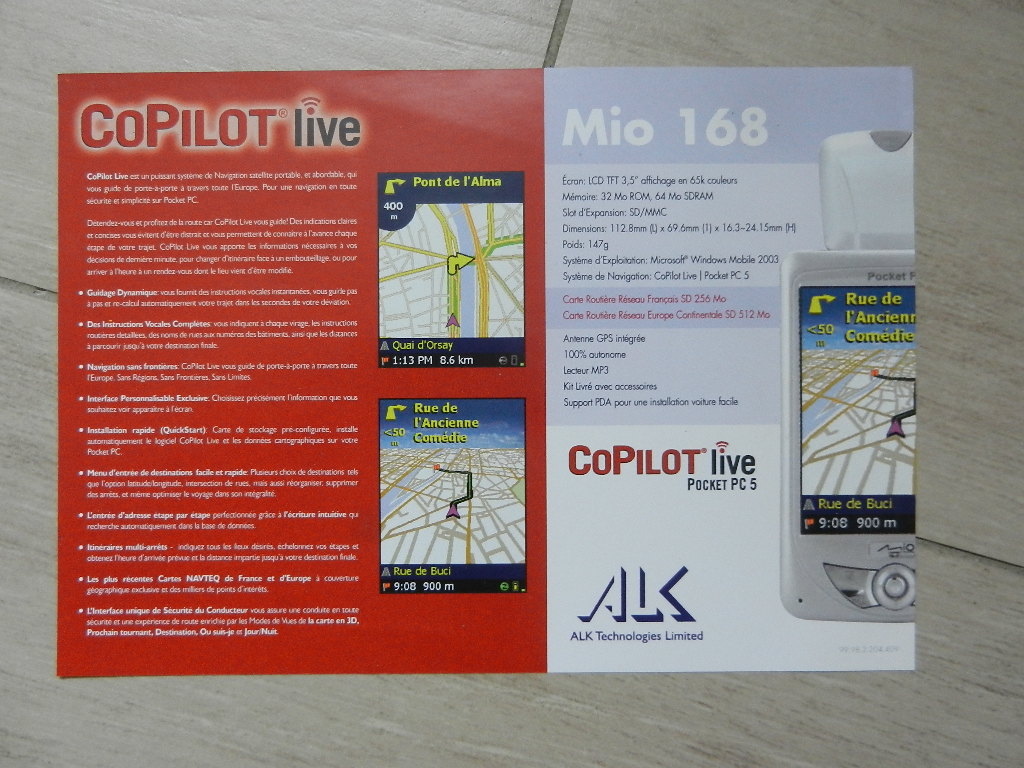 Catalogue BMW Accessoires GPS CoPilot Live 2004 – Image 2