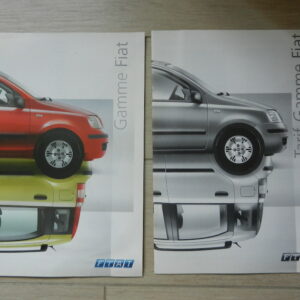 Catalogue FIAT gamme + Tarifs 2004