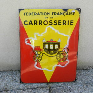 Plaque émaillée Fédération Française de la Carrosserie