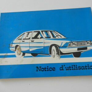 Notice d'utilisation Simca Chrysler 1307 1308 1309
