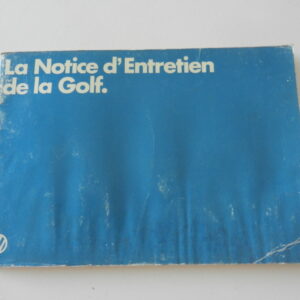 Notice d'entretien Volkswagen Golf 1979