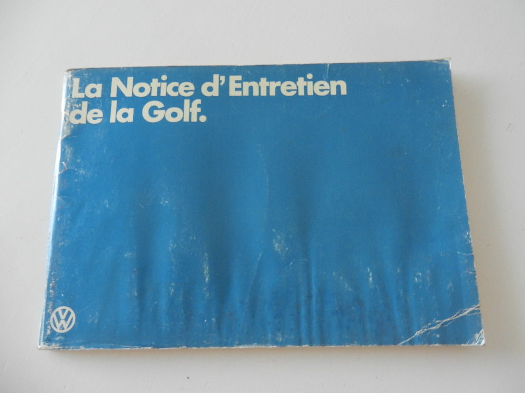 Notice d'entretien Volkswagen Golf 1979