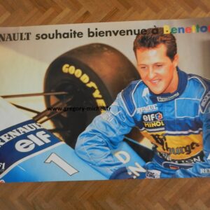 Affiche Renault F1 Benetton M. Schumacher